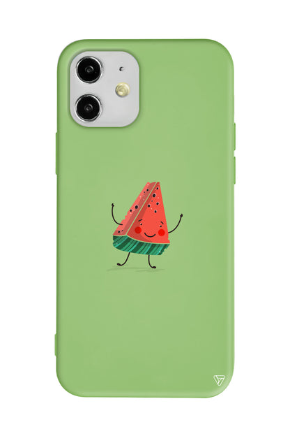 Sliced Melon Lansman Model İçi Kadife Silikon Telefon Kılıfı