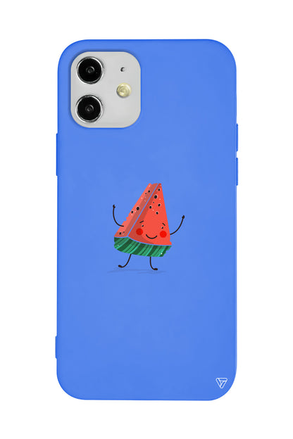 Sliced Melon Lansman Model İçi Kadife Silikon Telefon Kılıfı