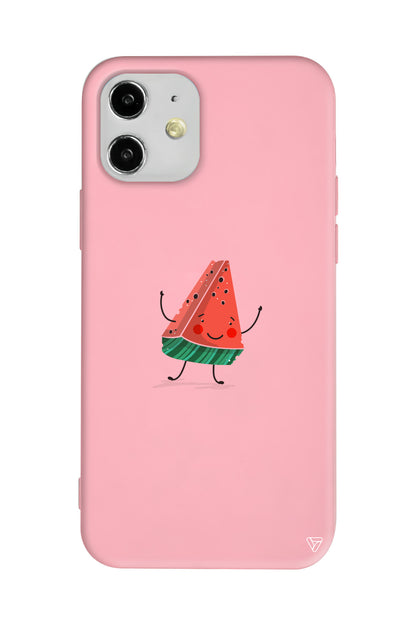 Sliced Melon Lansman Model İçi Kadife Silikon Telefon Kılıfı