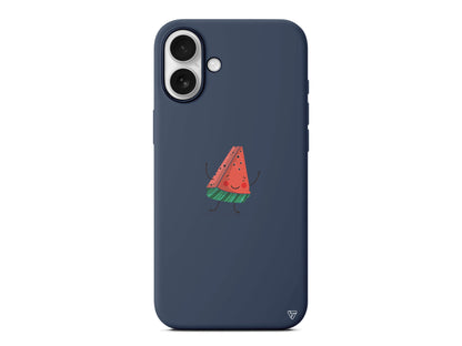 Sliced Melon Lansman Model İçi Kadife Silikon Telefon Kılıfı