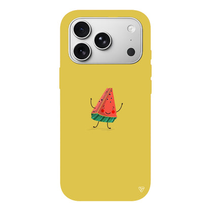 Sliced Melon Lansman Model İçi Kadife Silikon Telefon Kılıfı