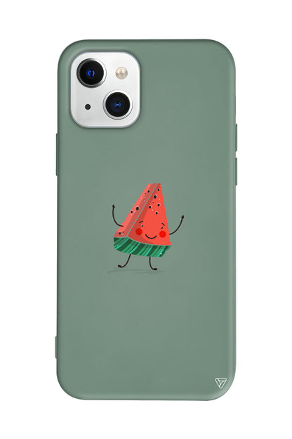 Sliced Melon Lansman Model İçi Kadife Silikon Telefon Kılıfı