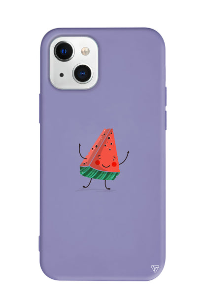 Sliced Melon Lansman Model İçi Kadife Silikon Telefon Kılıfı