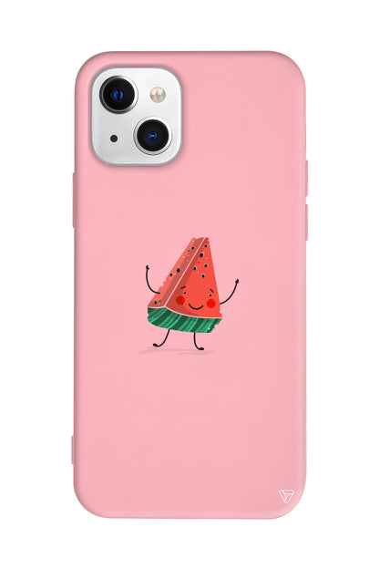 Sliced Melon Lansman Model İçi Kadife Silikon Telefon Kılıfı – Plus Serisine Özel