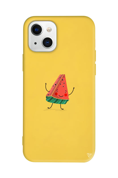 Sliced Melon Lansman Model İçi Kadife Silikon Telefon Kılıfı – Plus Serisine Özel