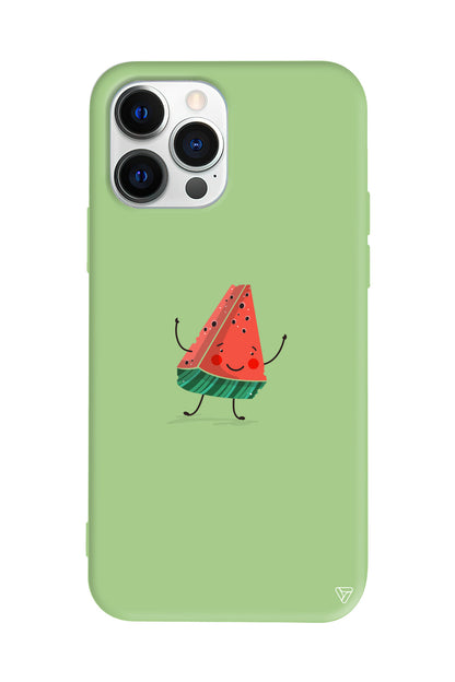 Sliced Melon Lansman Model İçi Kadife Silikon Telefon Kılıfı