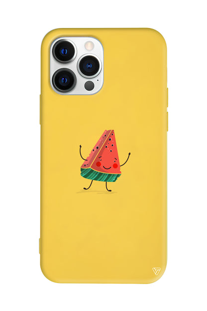 Sliced Melon Lansman Model İçi Kadife Silikon Telefon Kılıfı
