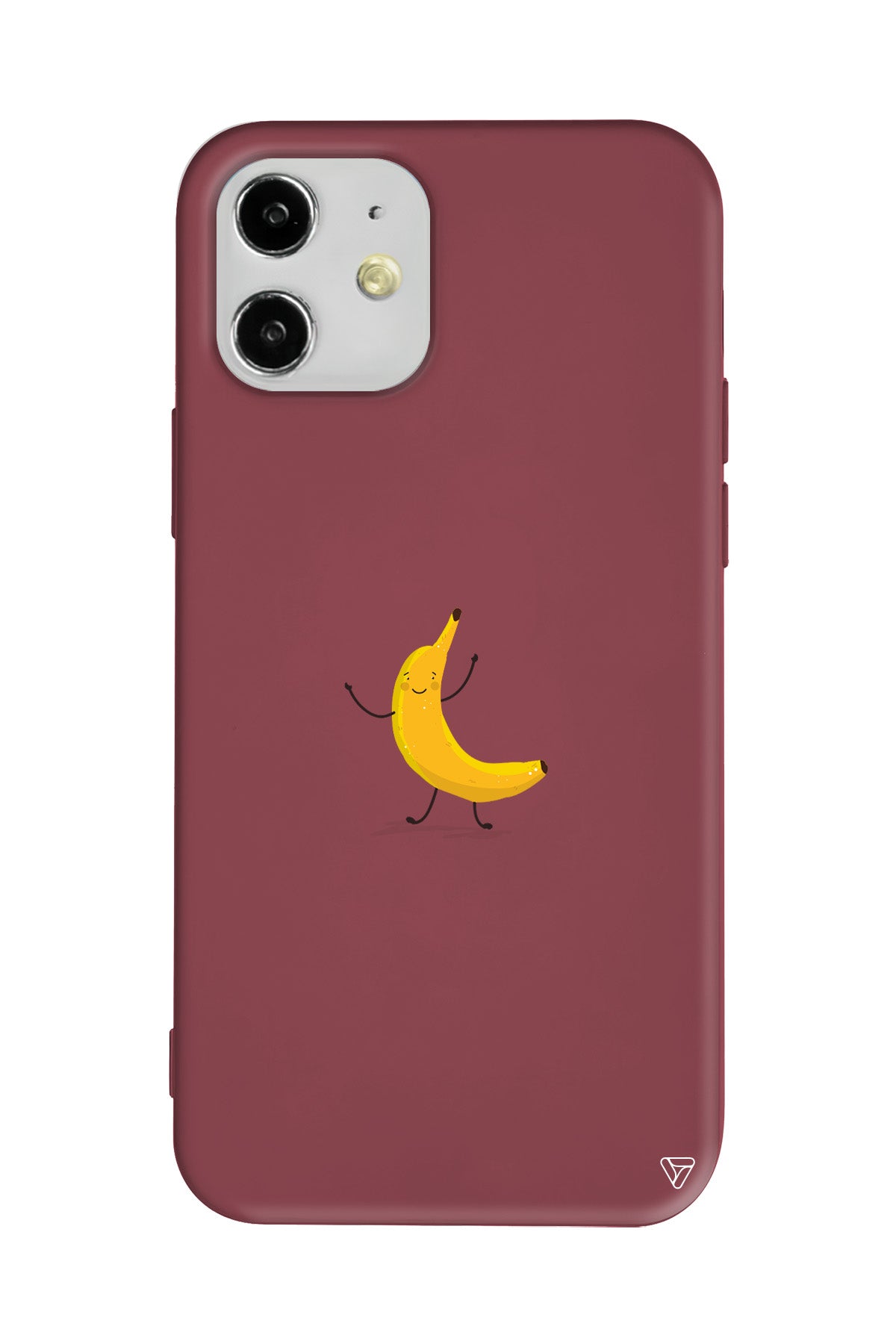 Cute Banana Lansman Model İçi Kadife Silikon Telefon Kılıfı