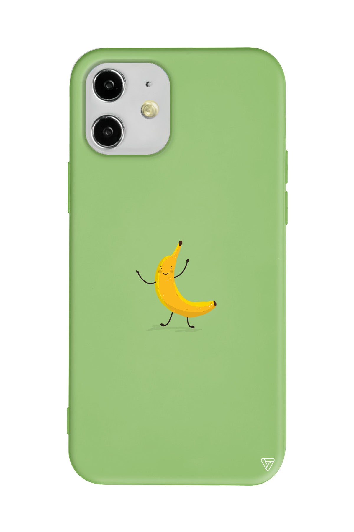 Cute Banana Lansman Model İçi Kadife Silikon Telefon Kılıfı