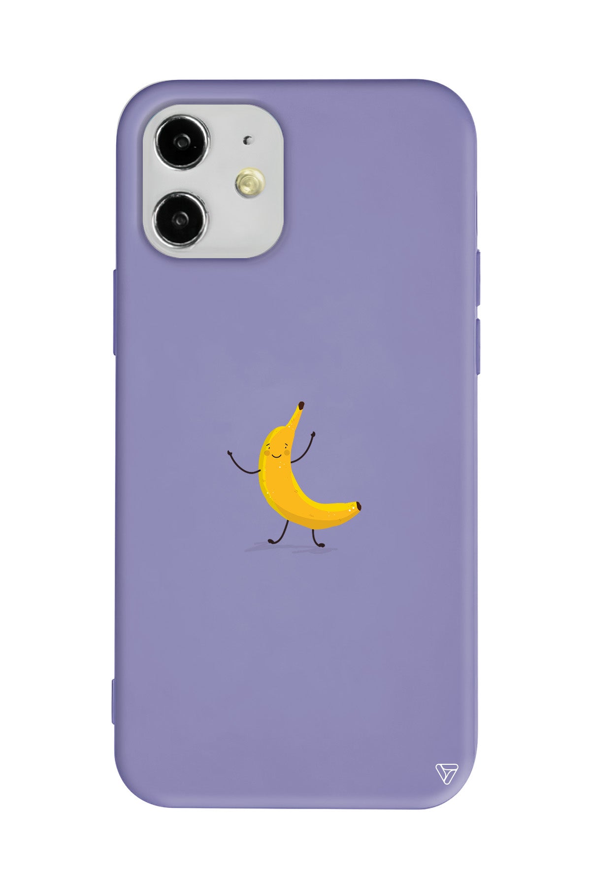 Cute Banana Lansman Model İçi Kadife Silikon Telefon Kılıfı