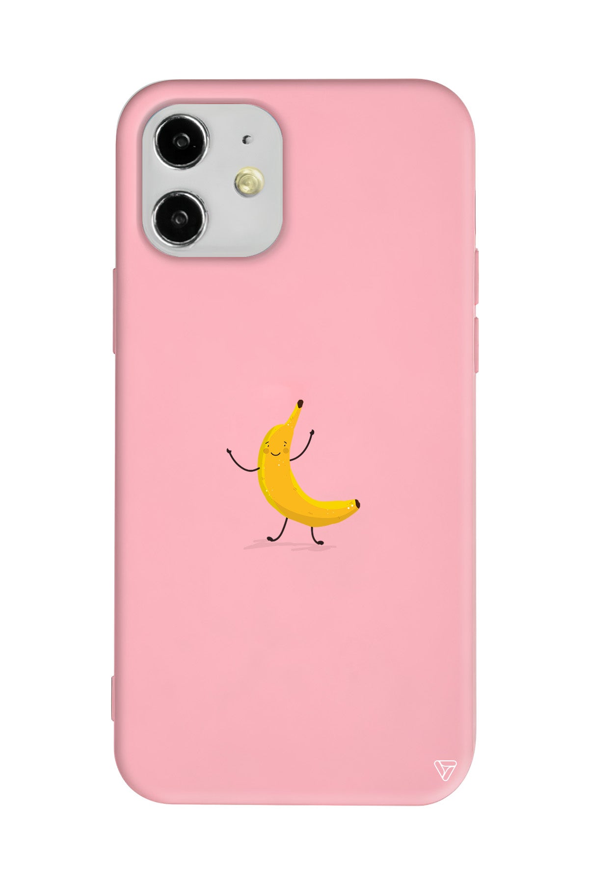 Cute Banana Lansman Model İçi Kadife Silikon Telefon Kılıfı