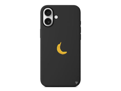 Cute Banana Lansman Model İçi Kadife Silikon Telefon Kılıfı