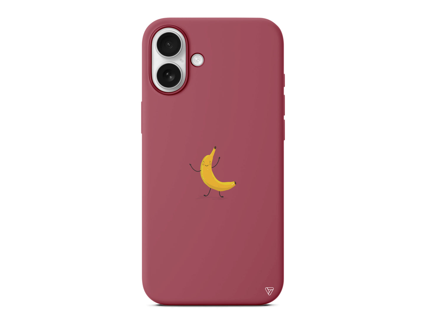 Cute Banana Lansman Model İçi Kadife Silikon Telefon Kılıfı