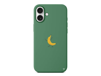 Cute Banana Lansman Model İçi Kadife Silikon Telefon Kılıfı – Plus Serisine Özel