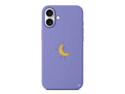 Cute Banana Lansman Model İçi Kadife Silikon Telefon Kılıfı
