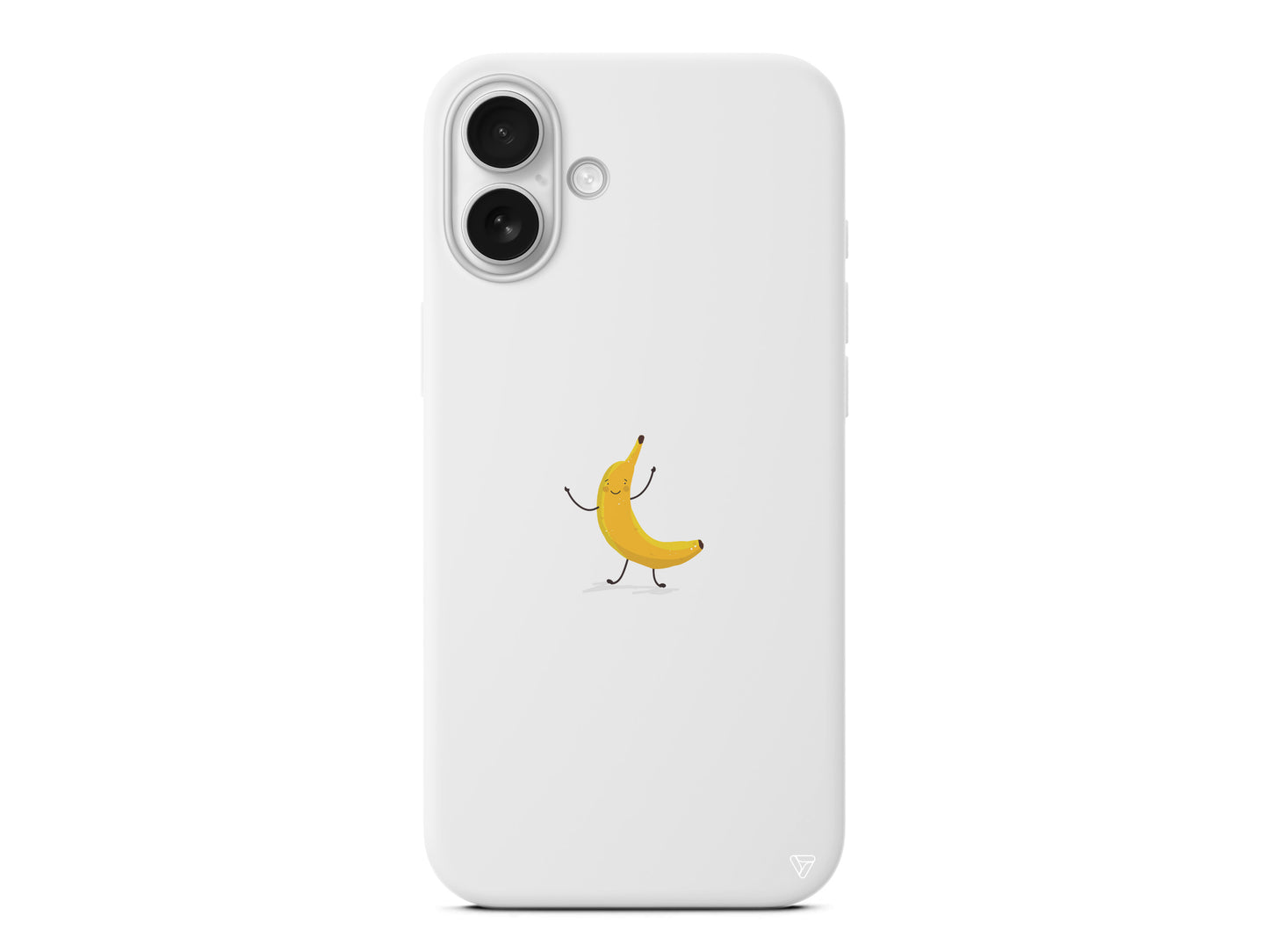 Cute Banana Lansman Model İçi Kadife Silikon Telefon Kılıfı – Plus Serisine Özel