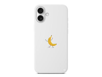 Cute Banana Lansman Model İçi Kadife Silikon Telefon Kılıfı – Plus Serisine Özel