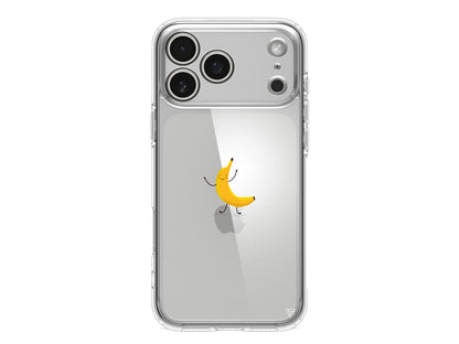 Cute Banana Lansman Model İçi Kadife Silikon Telefon Kılıfı