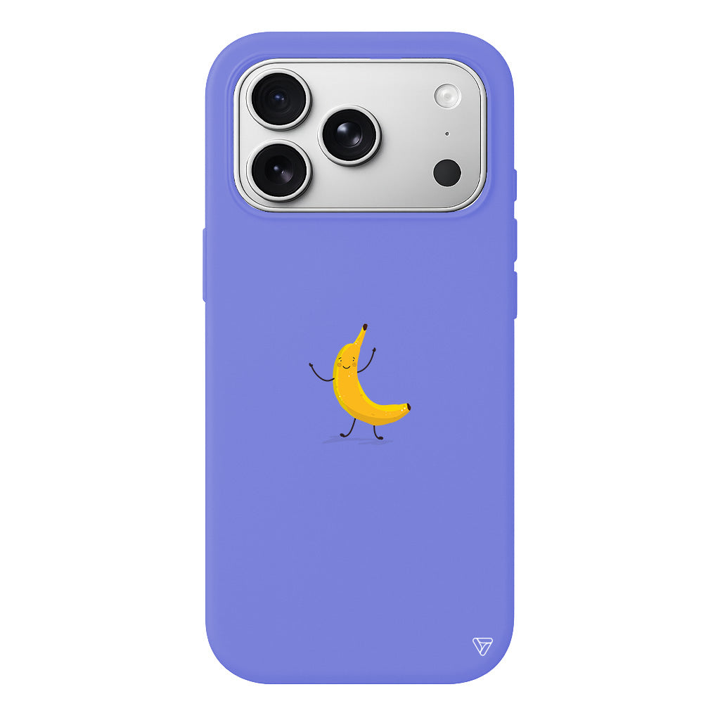 Cute Banana Lansman Model İçi Kadife Silikon Telefon Kılıfı