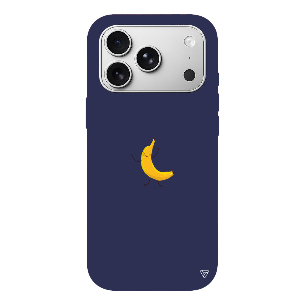 Cute Banana Lansman Model İçi Kadife Silikon Telefon Kılıfı