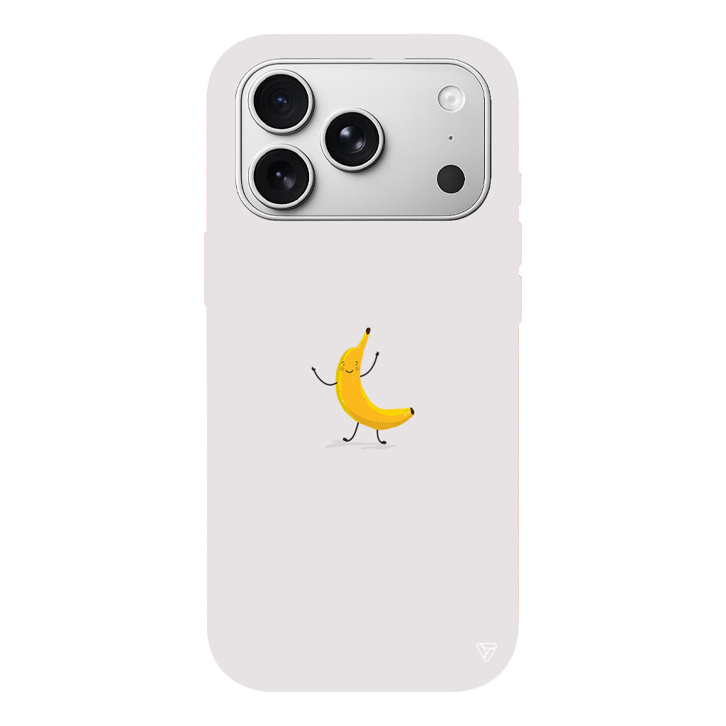 Cute Banana Lansman Model İçi Kadife Silikon Telefon Kılıfı