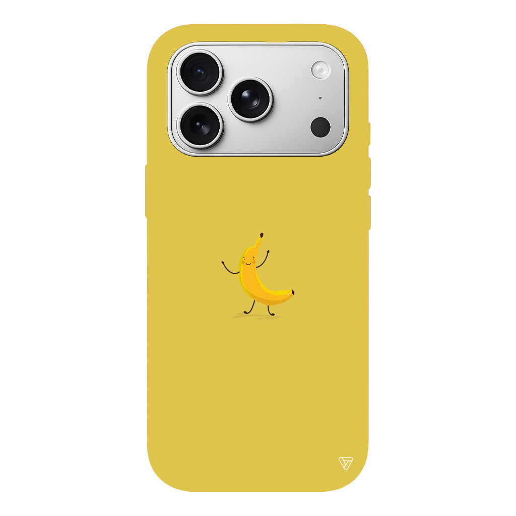 Cute Banana Lansman Model İçi Kadife Silikon Telefon Kılıfı