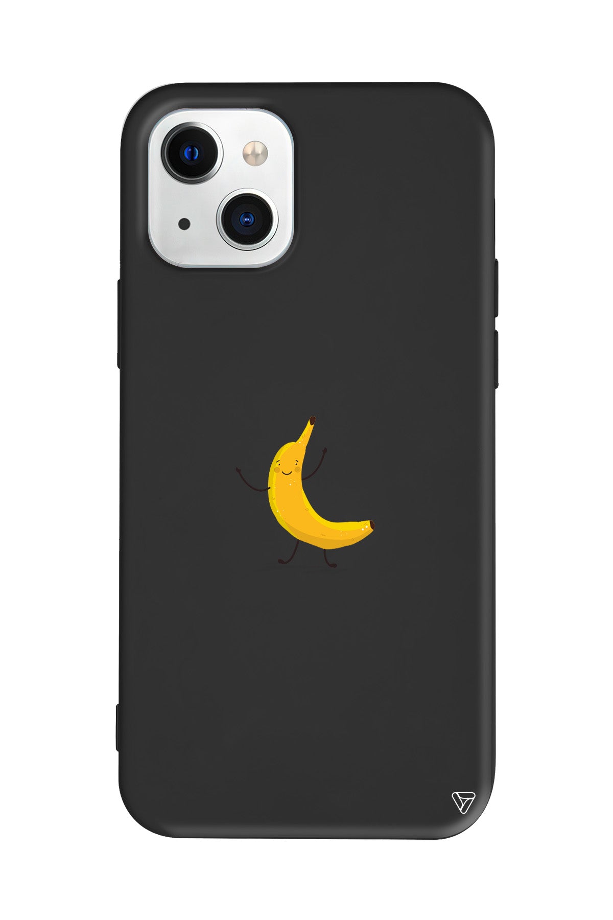 Cute Banana Lansman Model İçi Kadife Silikon Telefon Kılıfı – Plus Serisine Özel
