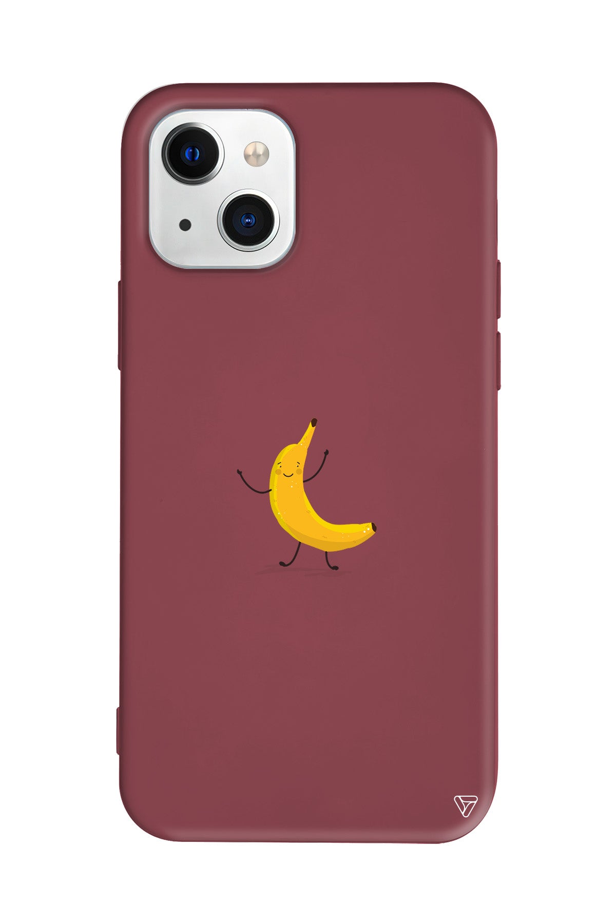 Cute Banana Lansman Model İçi Kadife Silikon Telefon Kılıfı – Plus Serisine Özel