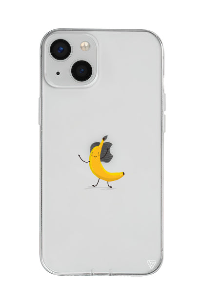 Cute Banana Lansman Model İçi Kadife Silikon Telefon Kılıfı – Plus Serisine Özel