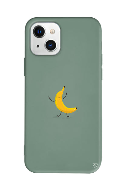 Cute Banana Lansman Model İçi Kadife Silikon Telefon Kılıfı – Plus Serisine Özel