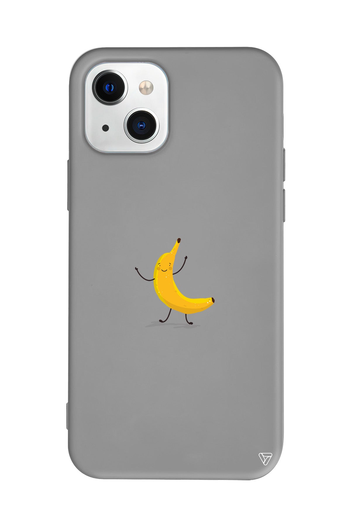 Cute Banana Lansman Model İçi Kadife Silikon Telefon Kılıfı