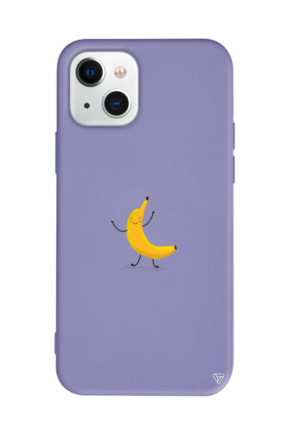 Cute Banana Lansman Model İçi Kadife Silikon Telefon Kılıfı – Plus Serisine Özel