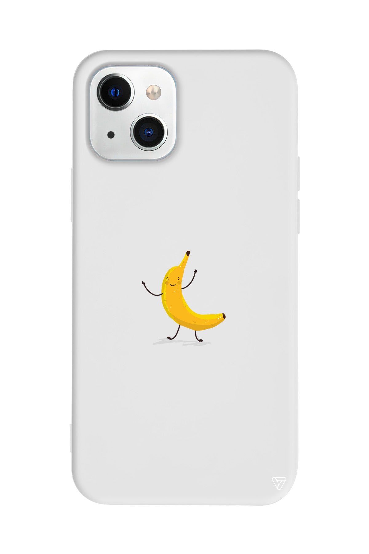Cute Banana Lansman Model İçi Kadife Silikon Telefon Kılıfı