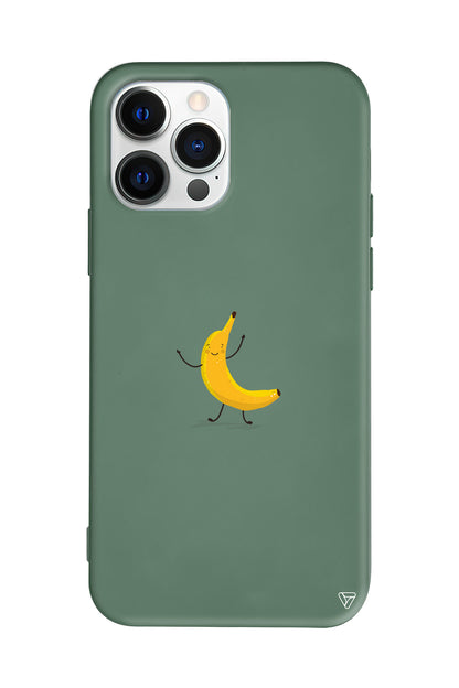Cute Banana Lansman Model İçi Kadife Silikon Telefon Kılıfı