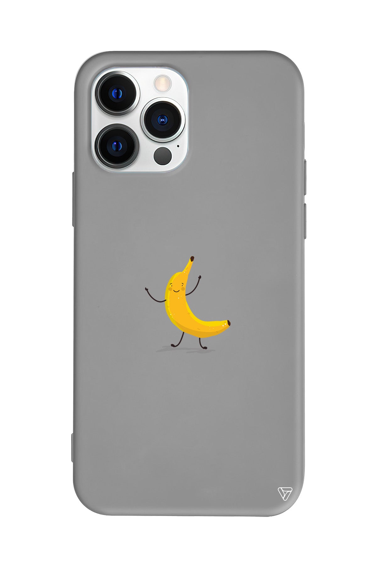 Cute Banana Lansman Model İçi Kadife Silikon Telefon Kılıfı