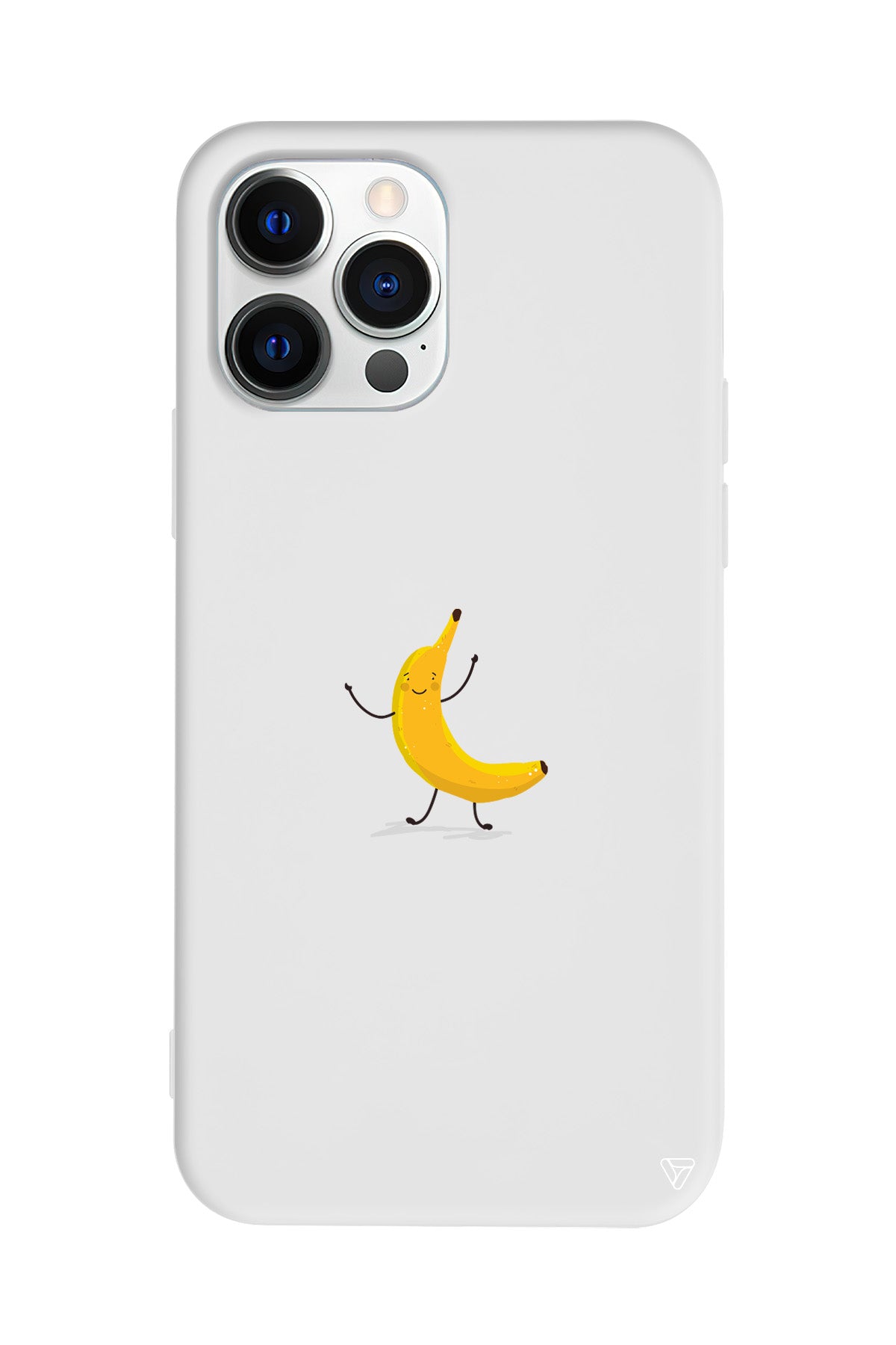 Cute Banana Lansman Model İçi Kadife Silikon Telefon Kılıfı