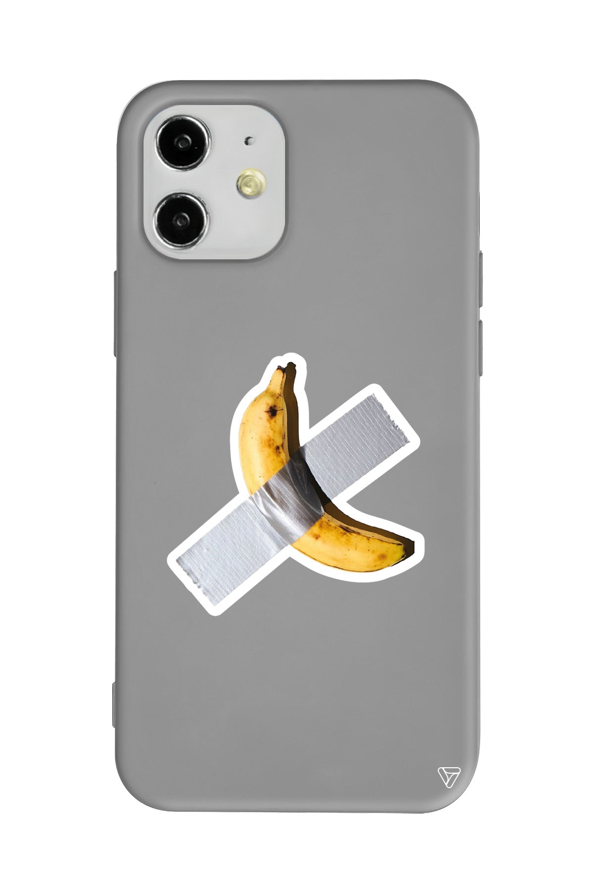 Duvara Bantlanmış Muz Lansman Model İçi Kadife Silikon Telefon Kılıfı