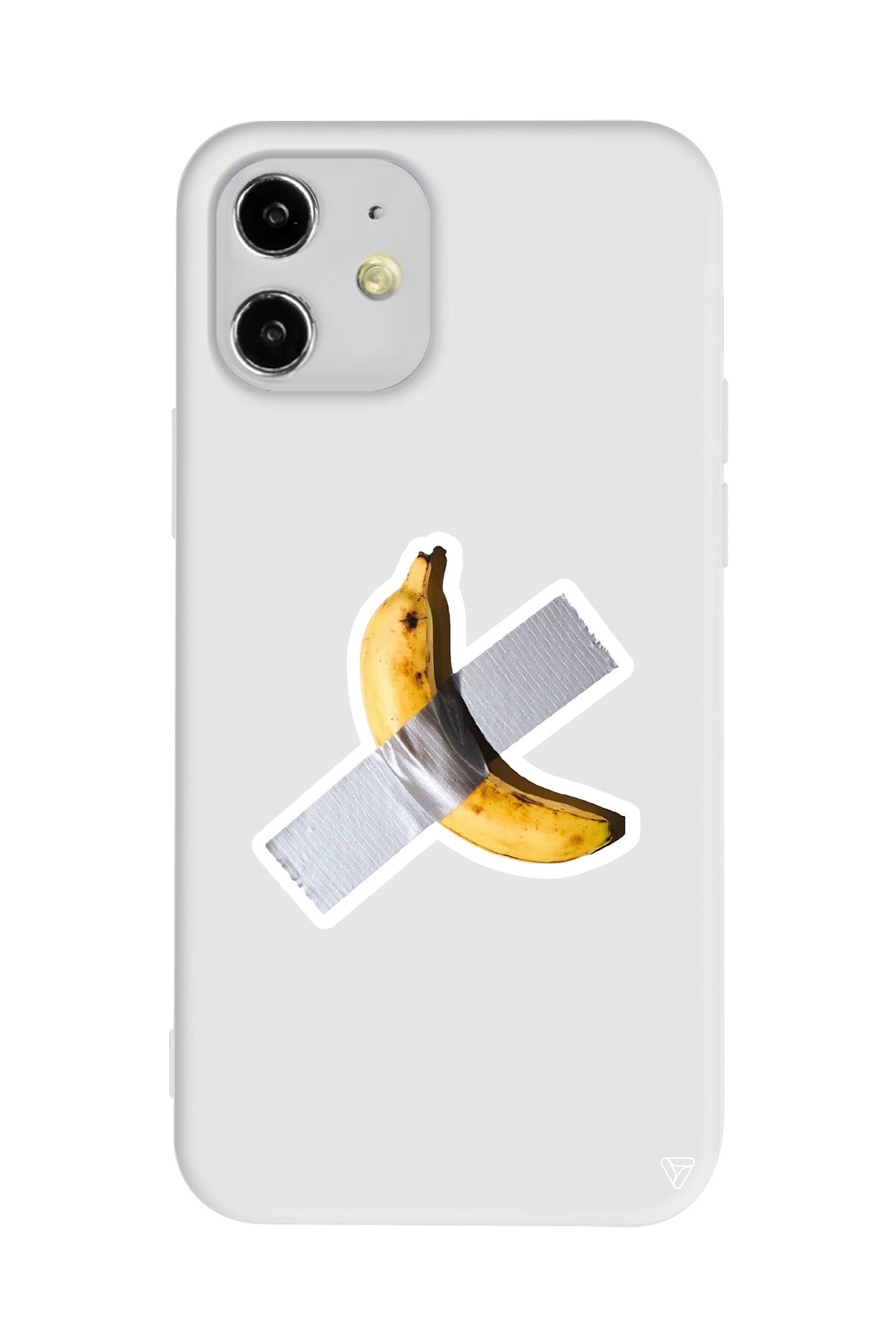 Duvara Bantlanmış Muz Lansman Model İçi Kadife Silikon Telefon Kılıfı