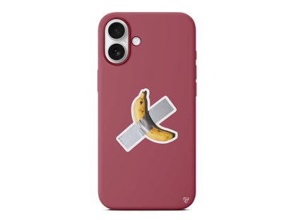 Duvara Bantlanmış Muz Lansman Model İçi Kadife Silikon Telefon Kılıfı – Plus Serisine Özel