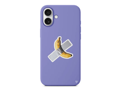 Duvara Bantlanmış Muz Lansman Model İçi Kadife Silikon Telefon Kılıfı