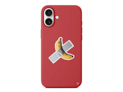 Duvara Bantlanmış Muz Lansman Model İçi Kadife Silikon Telefon Kılıfı – Plus Serisine Özel