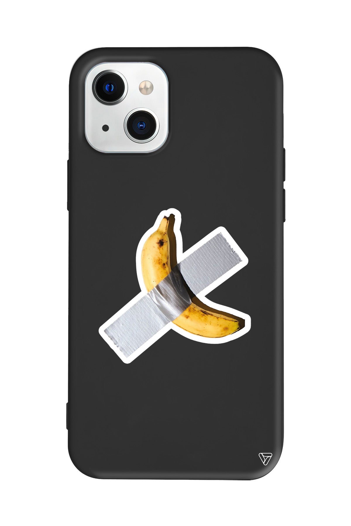 Duvara Bantlanmış Muz Lansman Model İçi Kadife Silikon Telefon Kılıfı