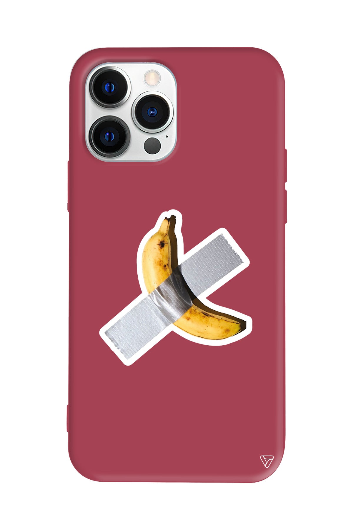 Duvara Bantlanmış Muz Lansman Model İçi Kadife Silikon Telefon Kılıfı