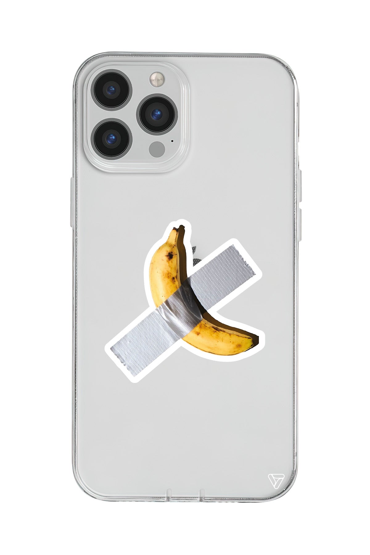 Duvara Bantlanmış Muz Lansman Model İçi Kadife Silikon Telefon Kılıfı