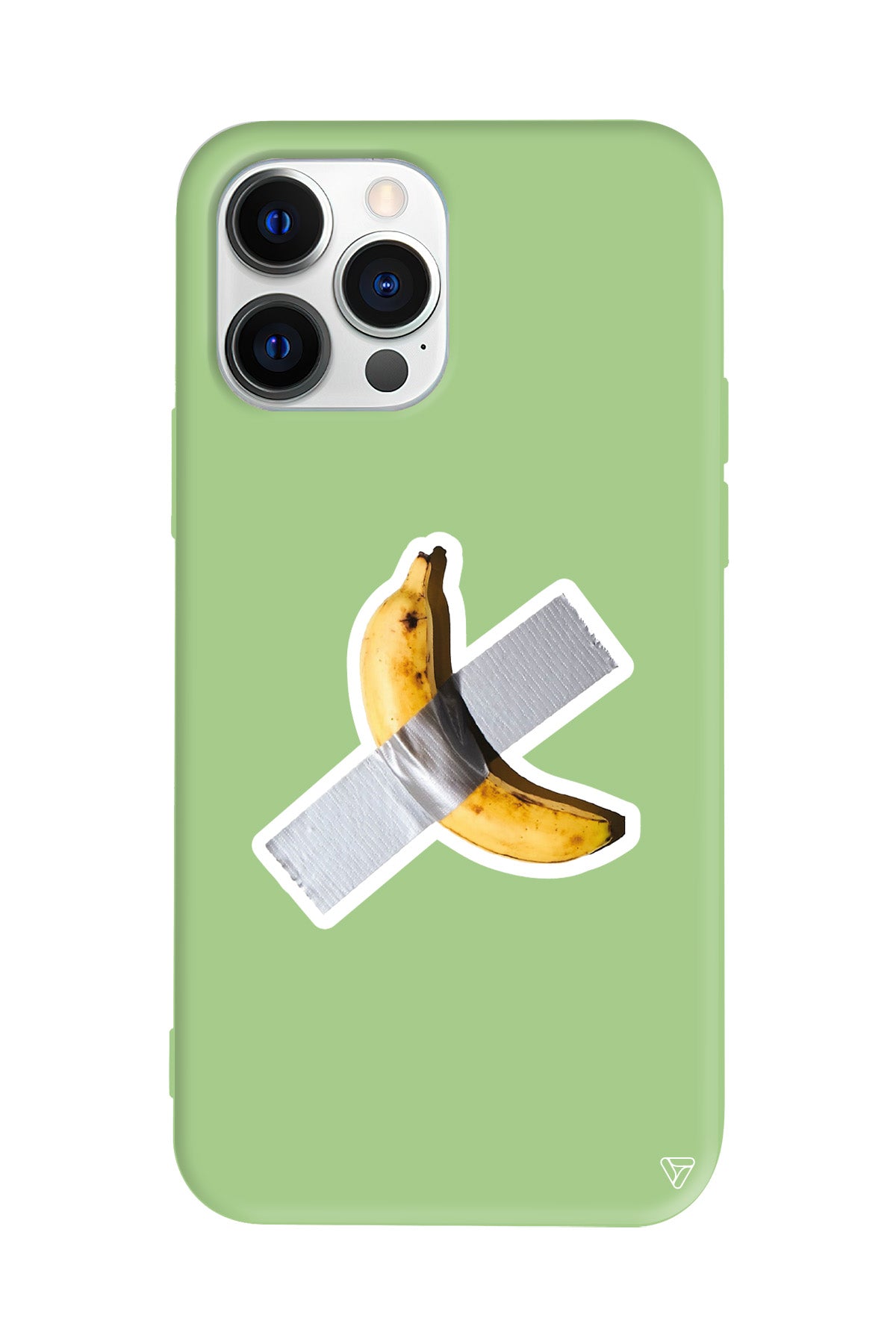 Duvara Bantlanmış Muz Lansman Model İçi Kadife Silikon Telefon Kılıfı