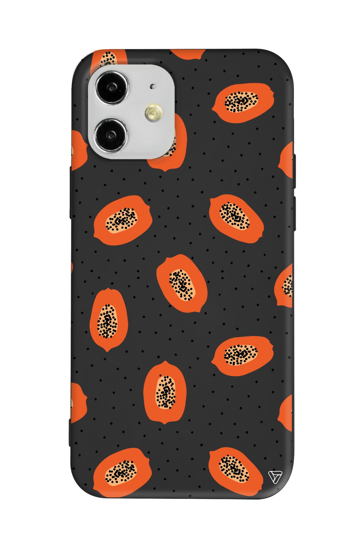 Papaya Lansman Model İçi Kadife Silikon Telefon Kılıfı