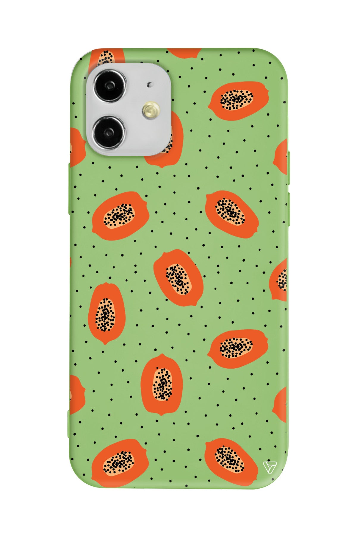 Papaya Lansman Model İçi Kadife Silikon Telefon Kılıfı