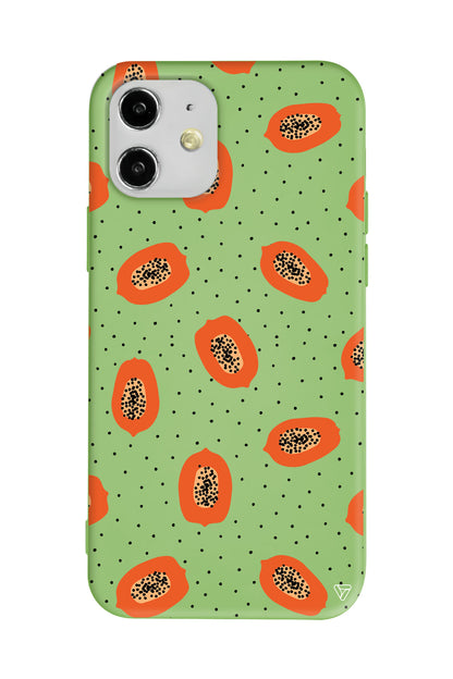 Papaya Lansman Model İçi Kadife Silikon Telefon Kılıfı