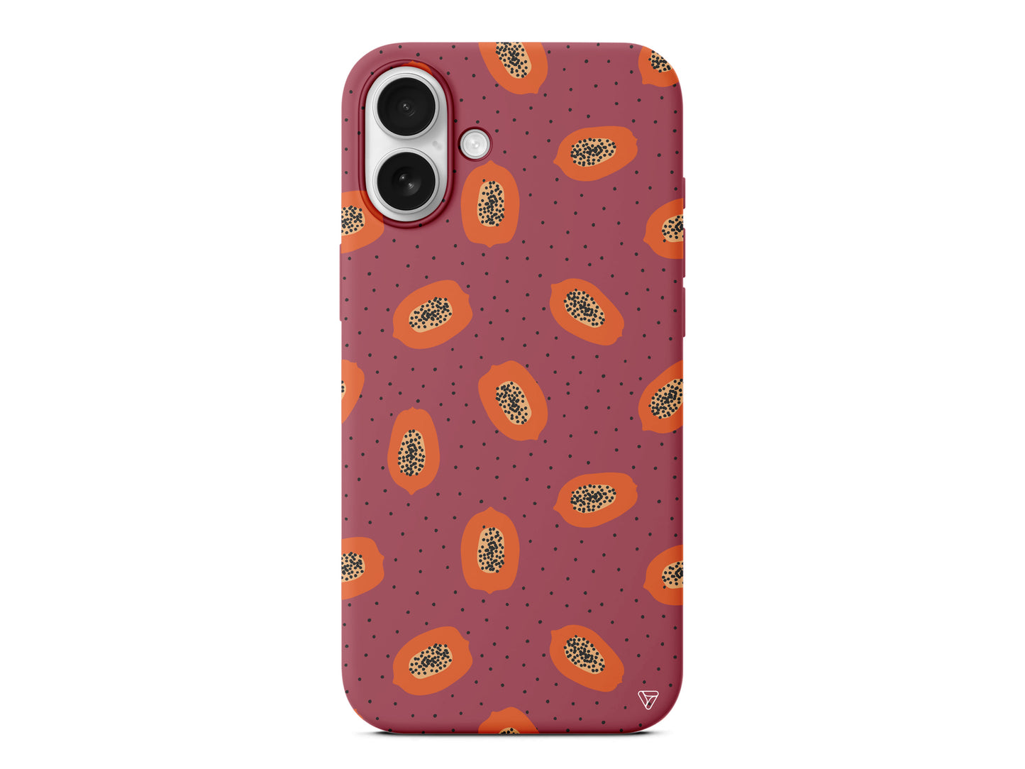 Papaya Lansman Model İçi Kadife Silikon Telefon Kılıfı