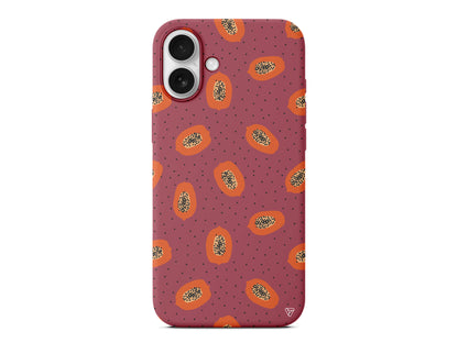 Papaya Lansman Model İçi Kadife Silikon Telefon Kılıfı